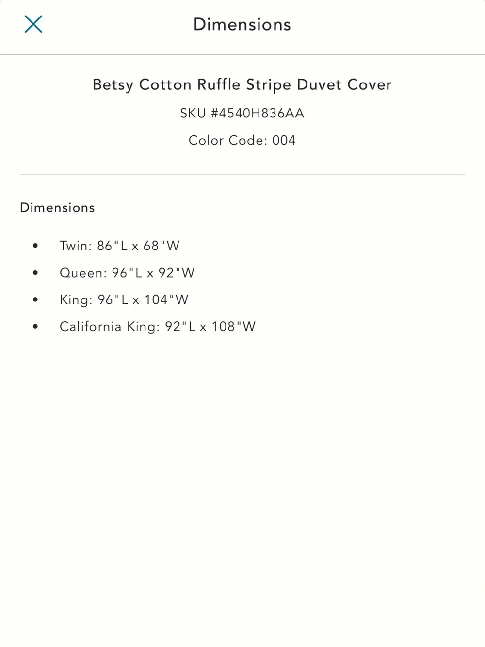 Anthropologie - Betsy Cotton Ruffle Stripe Duvet Cover and Shams